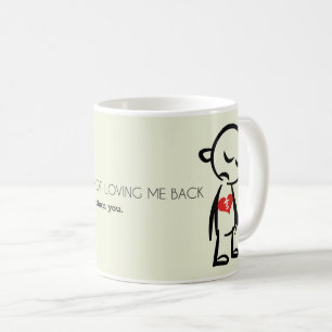 Regret & Love: Bold Relationship Quote Coffee Mug