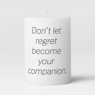 Regret Pillar Candle