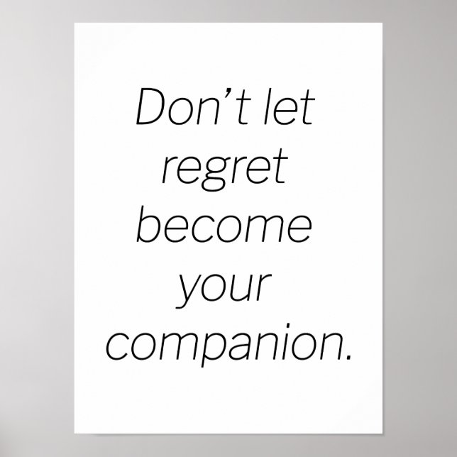 Regret Poster (Front)