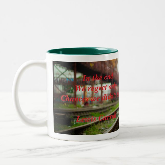 Regrets Two-Tone Coffee Mug (Left)