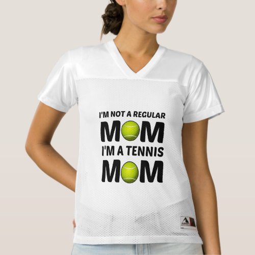 REGULAR MOM TENNIS MOM WOMENS FOOTBALL JERSEY