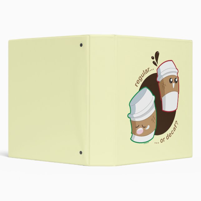 Regular or Decaf? 3 Ring Binder (Background)