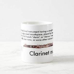 Regular sized (11 oz.) Clarinet mug