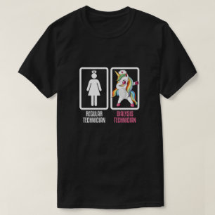 Regular Technician Vs Dabbing Unicorn Dialysis T-Shirt