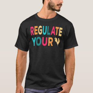 Regulate Your Chicken Rooster Retro Sunset T-Shirt