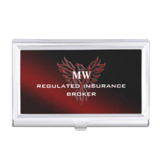 Regulated Insurance Broker, Phoenix Rising Business Card Case