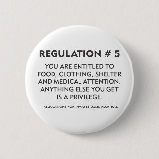 Regulation # 5 pinback button