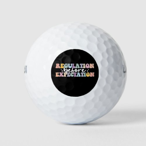 Regulation Before Expectation Groovy Golf Balls