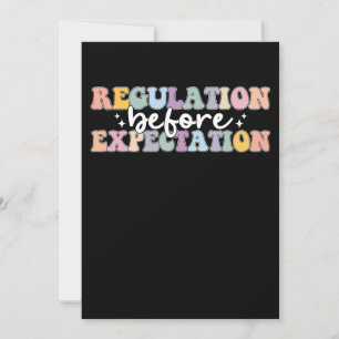 Regulation Before Expectation Groovy Invitation