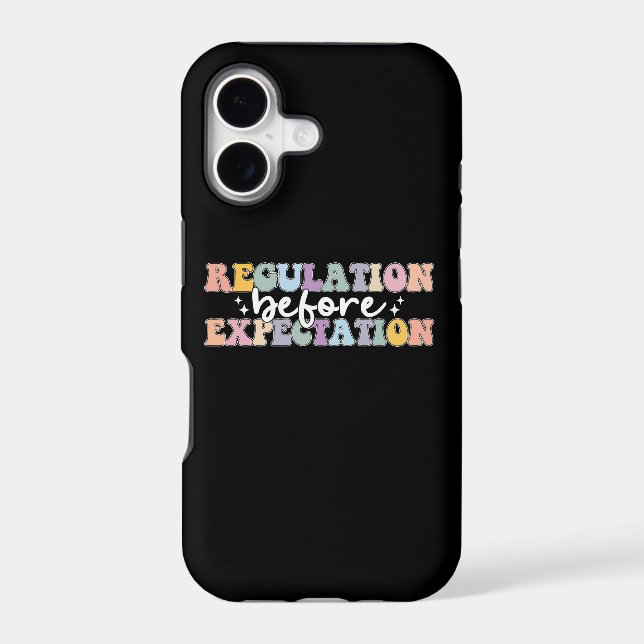 Regulation Before Expectation Groovy Iphone Case (Back)