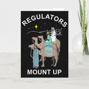 Regulator Mount Cute Up Christmas Three Kings Rein Card