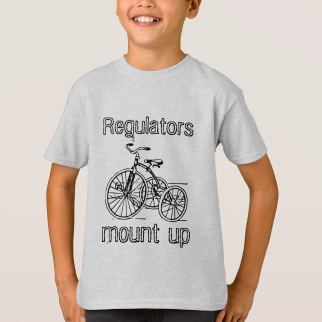 Regulators Mount Up Tricycle Unisex T-shirt (Front)