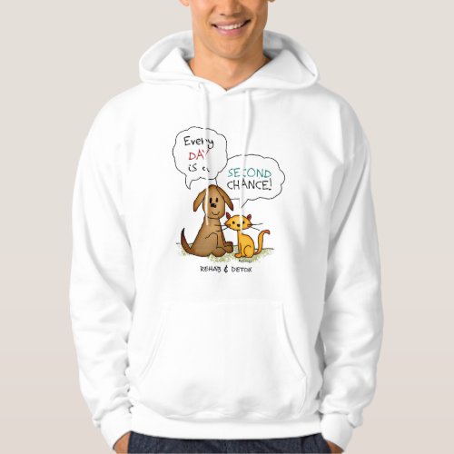 Rehab  Detox Cartoon Recovery Sobriety DrugFree Hoodie