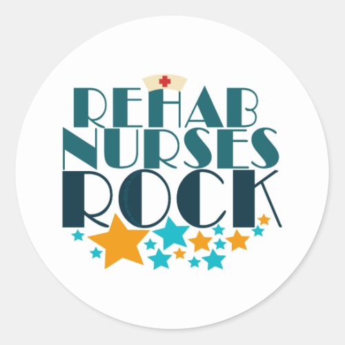 Rehab Nurses Rock Classic Round Sticker