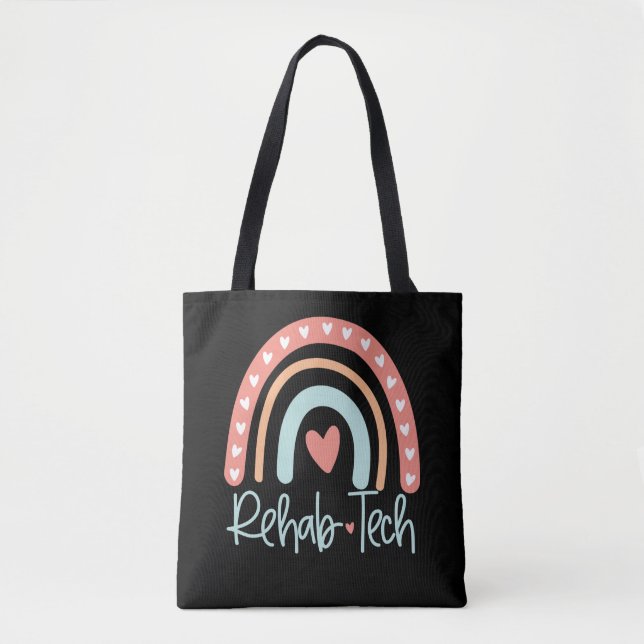 Rehab Tech Rehabilitation Technologist Technician  Tote Bag (Front)