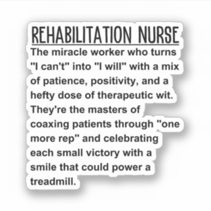 Rehabilitation Nurse Sticker