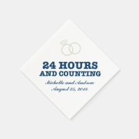 Rehearsal Dinner | 24 Hours and Counting Paper Napkins