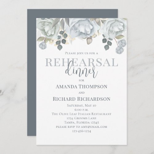 Rehearsal Dinner Dusty Rose Floral QR Code Map Invitation