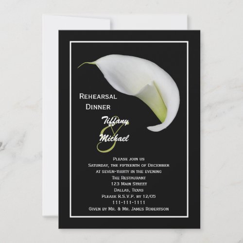Rehearsal Dinner Invitation
