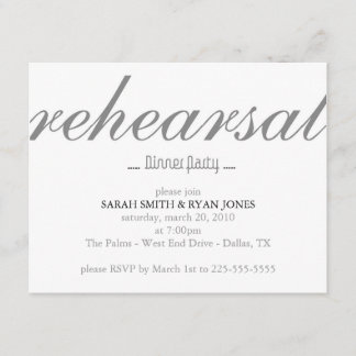 Rehearsal Dinner Invitation