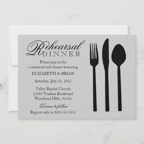 Rehearsal Dinner Invitation