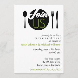 Rehearsal Dinner Invitation