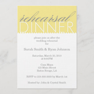 Rehearsal Dinner Invitation