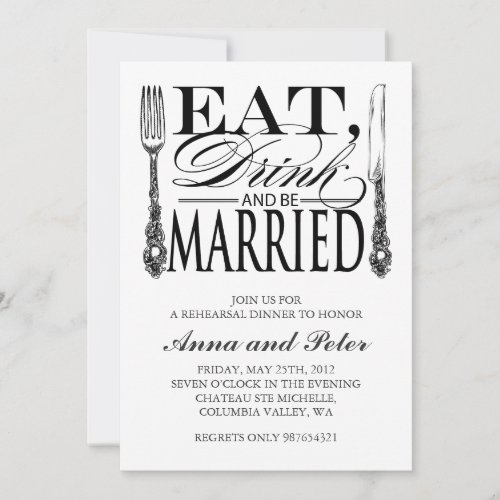 Rehearsal Dinner Invitation
