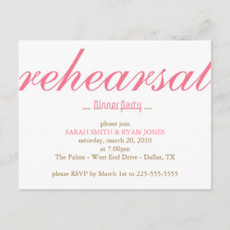 Rehearsal Dinner Invitation