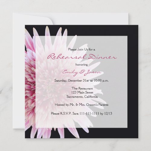 Rehearsal Dinner Invitation