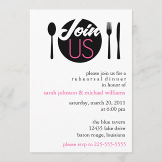 Rehearsal Dinner Invitation