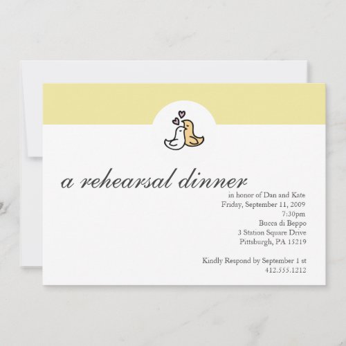Rehearsal Dinner Invitation