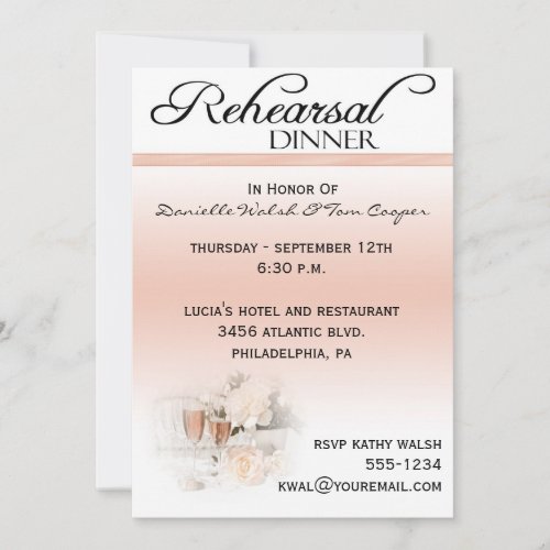 Rehearsal Dinner Invitations