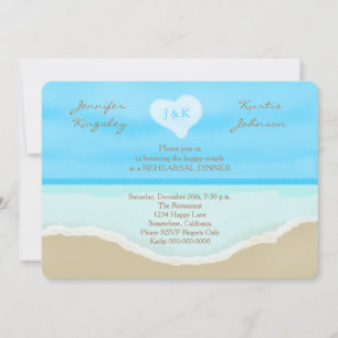 Rehearsal Dinner Invitations Beach