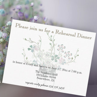 Rehearsal Dinner Mason Jar Country Save the Date Invitation Postcard