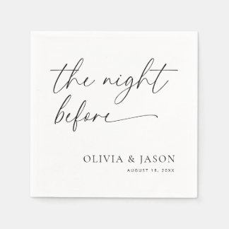 Rehearsal Dinner Napkins, The Night Before Napkins