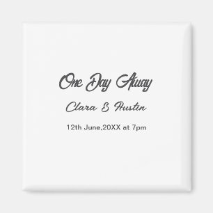 Rehearsal dinner One day away night before name da Magnet