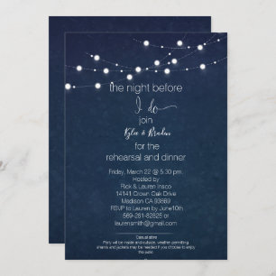 Rehearsal Dinner/ Party Invitations/ Starry Invite