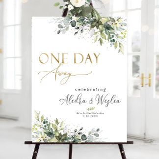 Rehearsal Dinner Sign, Rehearsal Sign, Greenery Foam Board