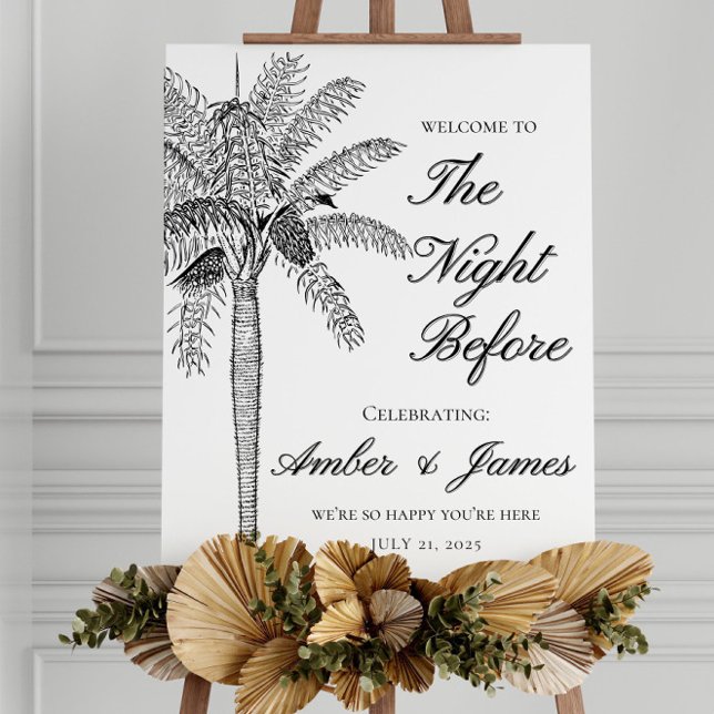 REHEARSAL DINNER SIGN | The Night Before Welcome  (Creator Uploaded)