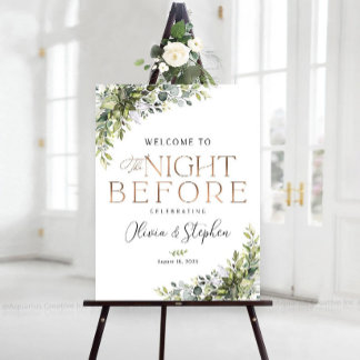 Rehearsal dinner Sign, Wedding Rehearsal Dinner Foam Board