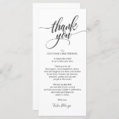 Rehearsal Dinner Thank you Place Setting Card | Zazzle