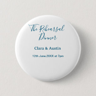 Rehearsal dinner the night before simple minimal m button