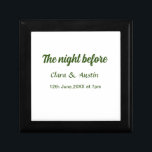 Rehearsal dinner the night before simple minimal m gift box<br><div class="desc">design</div>