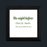 Rehearsal dinner the night before simple minimal m gift box<br><div class="desc">design</div>