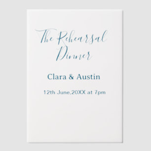 Rehearsal dinner the night before simple minimal m vellum invitations