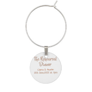 Rehearsal dinner the night before simple minimal m wine charm