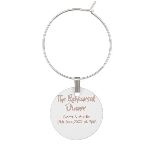 Rehearsal dinner the night before simple minimal m wine charm