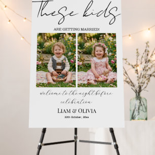 Rehearsal Dinner The Night Before Welcome Sign