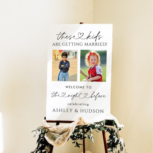 Rehearsal Dinner The Night Before Welcome Sign (Creator Uploaded)